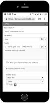 MARKTIME v mobilním telefonu